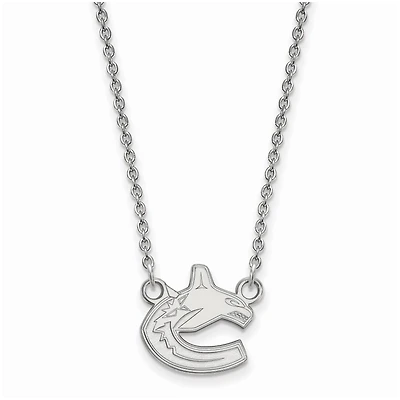 Women's Vancouver Canucks Sterling Silver Small Pendant Necklace