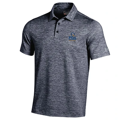Men's Under Armour Heather Navy 2017 PGA Championship Elevated Heather Polo