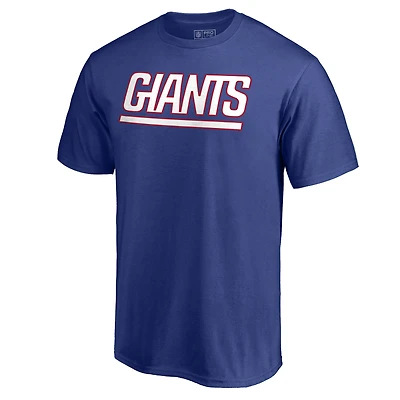 Men's Royal New York Giants Wordmark T-Shirt