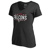 Women's Black Atlanta Falcons Arriba V-Neck T-Shirt
