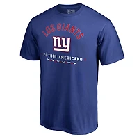 Men's Royal New York Giants Futbol Americano T-Shirt