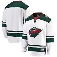 Men's Fanatics White Minnesota Wild Breakaway Away Jersey