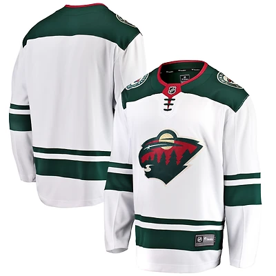 Men's Fanatics White Minnesota Wild Breakaway Away Jersey