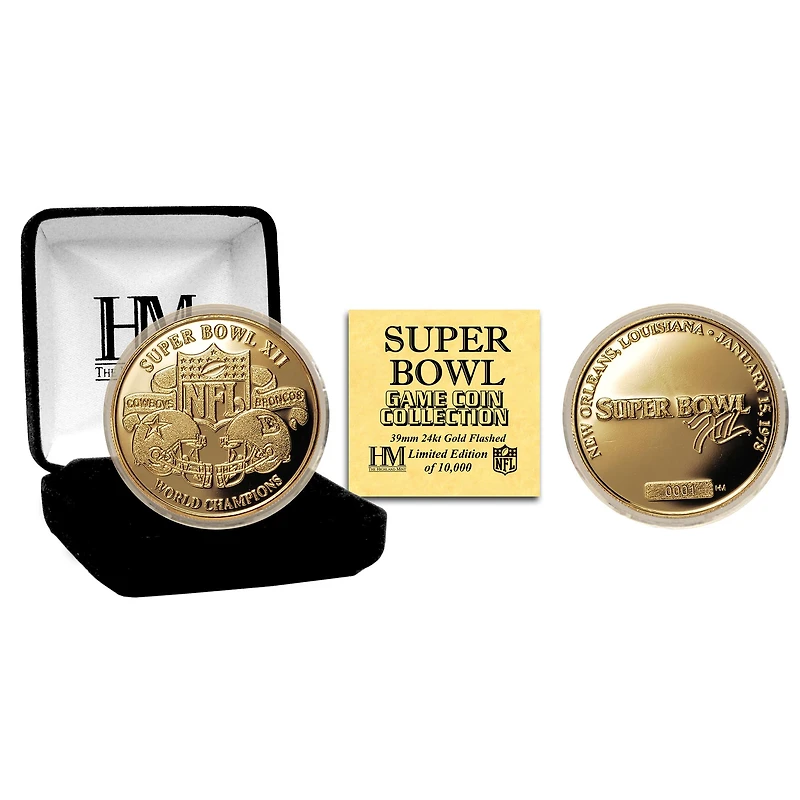 Highland Mint Dallas Cowboys Super Bowl XII Flip Coin