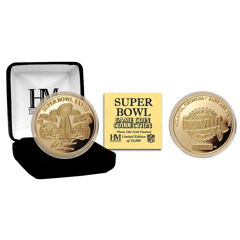 Highland Mint Dallas Cowboys Super Bowl XXVIII Flip Coin