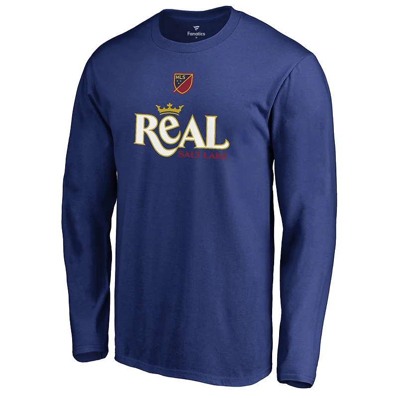 Men's Royal Real Salt Lake Shielded Long Sleeve T-Shirt