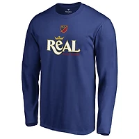 Men's Royal Real Salt Lake Shielded Long Sleeve T-Shirt
