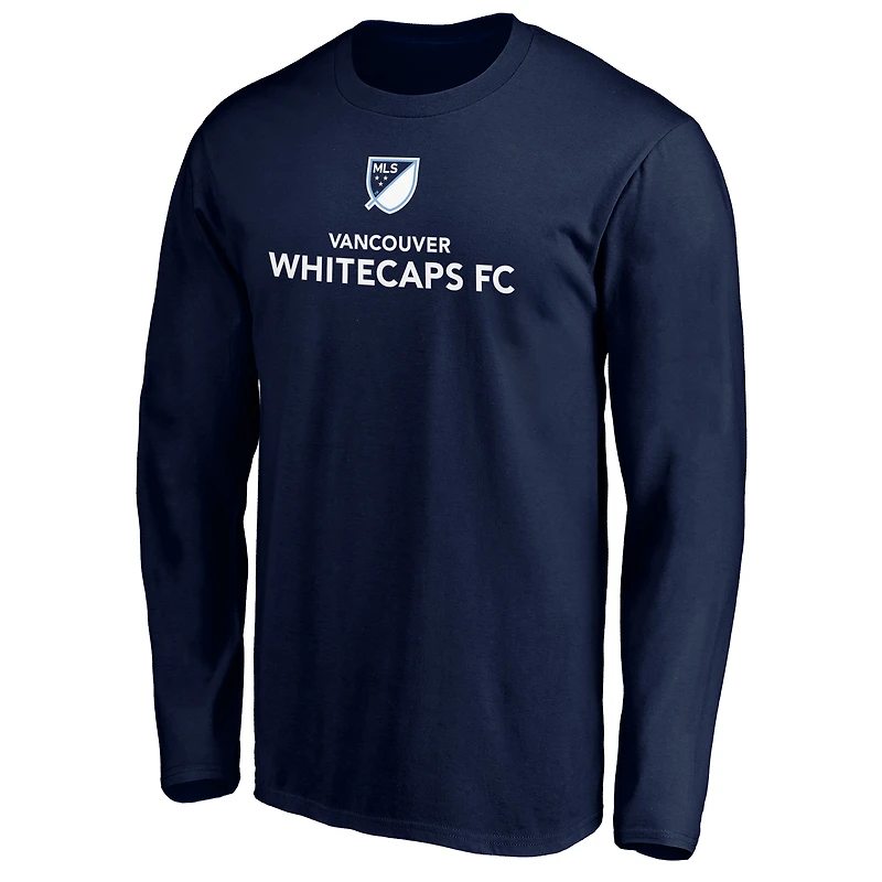 Men's Royal Vancouver Whitecaps FC Shielded Long Sleeve T-Shirt
