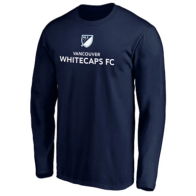Men's Royal Vancouver Whitecaps FC Shielded Long Sleeve T-Shirt