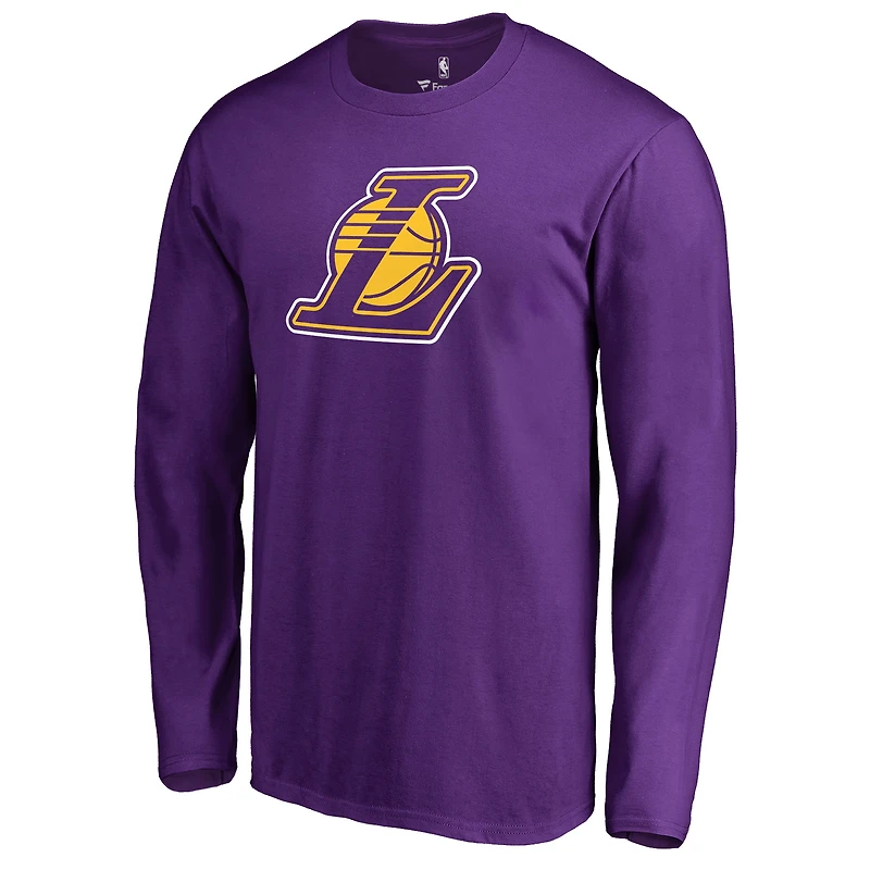 Men's Purple Los Angeles Lakers Alternate Logo Long Sleeve T-Shirt