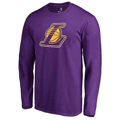 Men's Purple Los Angeles Lakers Alternate Logo Long Sleeve T-Shirt