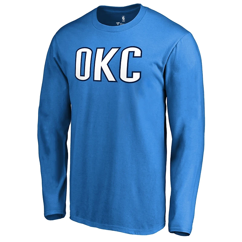 Men's Oklahoma City Thunder Alternate Logo Long Sleeve T-Shirt