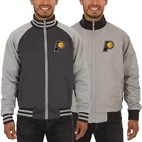 Men's JH Design Gray Indiana Pacers Reversible Track Jacket