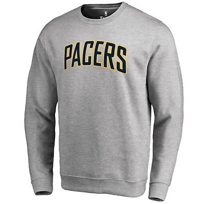 Men's Heathered Gray Indiana Pacers Wordmark Pullover Sweatshirt