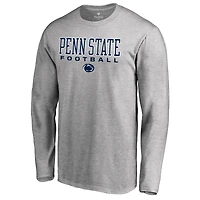 Men's Heather Gray Penn State Nittany Lions Team Unity Football Long Sleeve T-Shirt