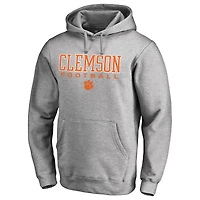 Men's Heather Gray Clemson Tigers Team Unity Football Pullover Hoodie