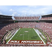 Nick Saban Alabama Crimson Tide Autographed 16" x 20" Bryant Denny Stadium Photograph