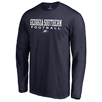 Men's Navy Georgia Southern Eagles Team Unity Football Long Sleeve T-Shirt