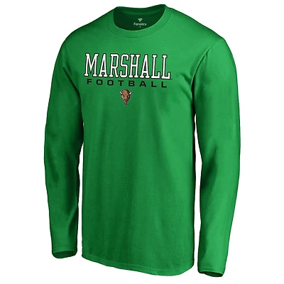 Men's Kelly Green Marshall Thundering Herd Team Unity Football Long Sleeve T-Shirt