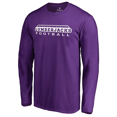 Men's Purple Stephen F Austin Lumberjacks Team Unity Football Long Sleeve T-Shirt