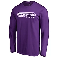 Men's Purple Stephen F Austin Lumberjacks Team Unity Football Long Sleeve T-Shirt