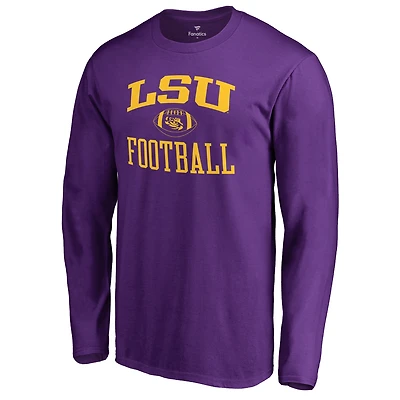 Men's Purple LSU Tigers First Sprint Long Sleeve T-Shirt