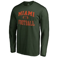 Men's Green Miami Hurricanes First Sprint Long Sleeve T-Shirt