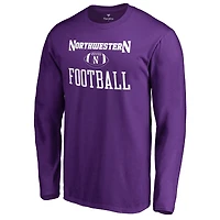 Men's Purple Northwestern Wildcats First Sprint Long Sleeve T-Shirt