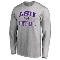 Men's Ash LSU Tigers First Sprint Long Sleeve T-Shirt