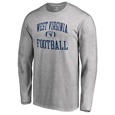 Men's Ash West Virginia Mountaineers First Sprint Long Sleeve T-Shirt