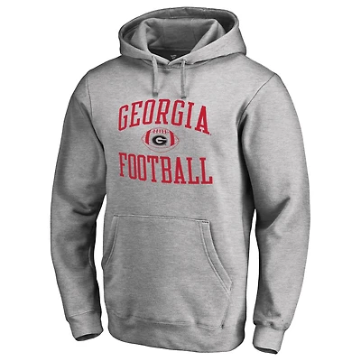 Men's Heather Gray Georgia Bulldogs First Sprint Pullover Hoodie