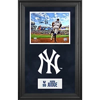 Aaron Judge New York Yankees Deluxe Framed Autographed 8" x 10" Running Out of Dugout Photograph