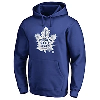 Men's Royal Toronto Maple Leafs Splatter Logo Pullover Hoodie