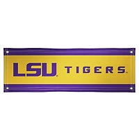 LSU Tigers 2' x 6' Stripes Wordmark Vinyl Banner