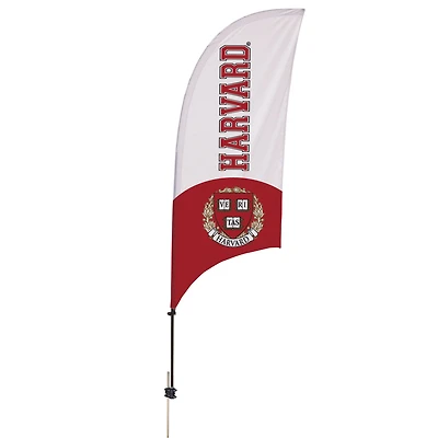 Harvard Crimson 7.5' Crest Razor Feather Stake Flag