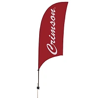 Harvard Crimson 7.5' Razor Feather Stake Flag