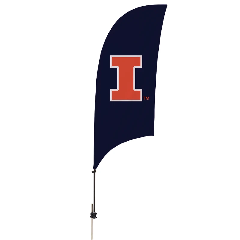 Illinois Fighting Illini 7.5' Razor Feather Stake Flag