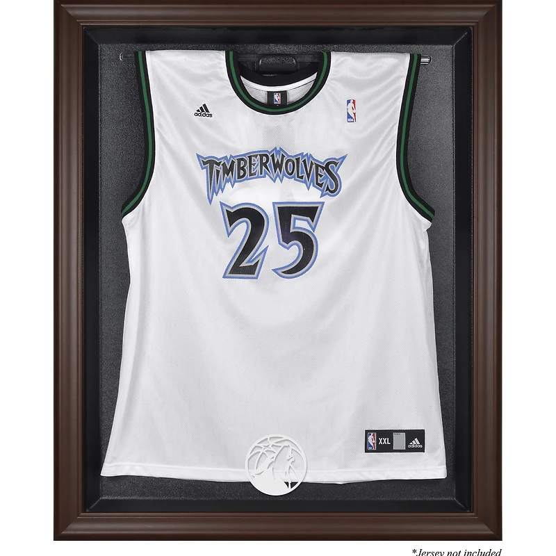 Minnesota Timberwolves Framed Brown Jersey Display Case