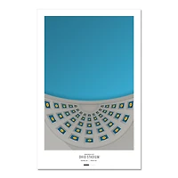 Ohio State Buckeyes 14" x 20" Stadium Minimalist Art Giclee