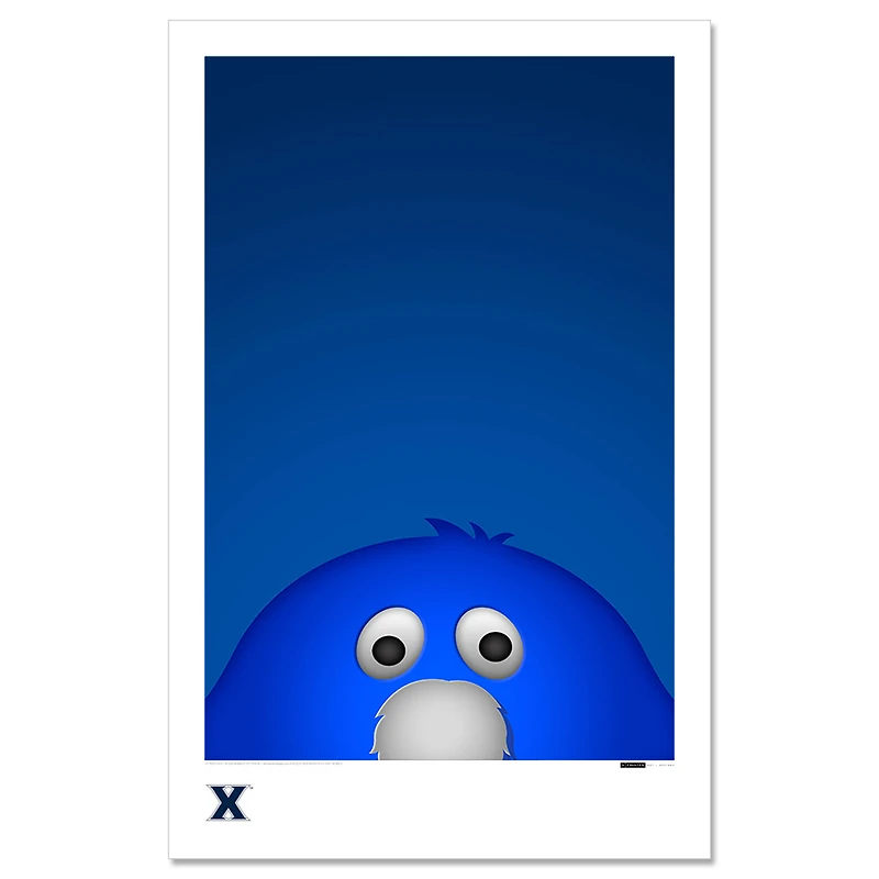 Xavier Musketeers 24" x 32" Mascot Minimalist Art Giclee
