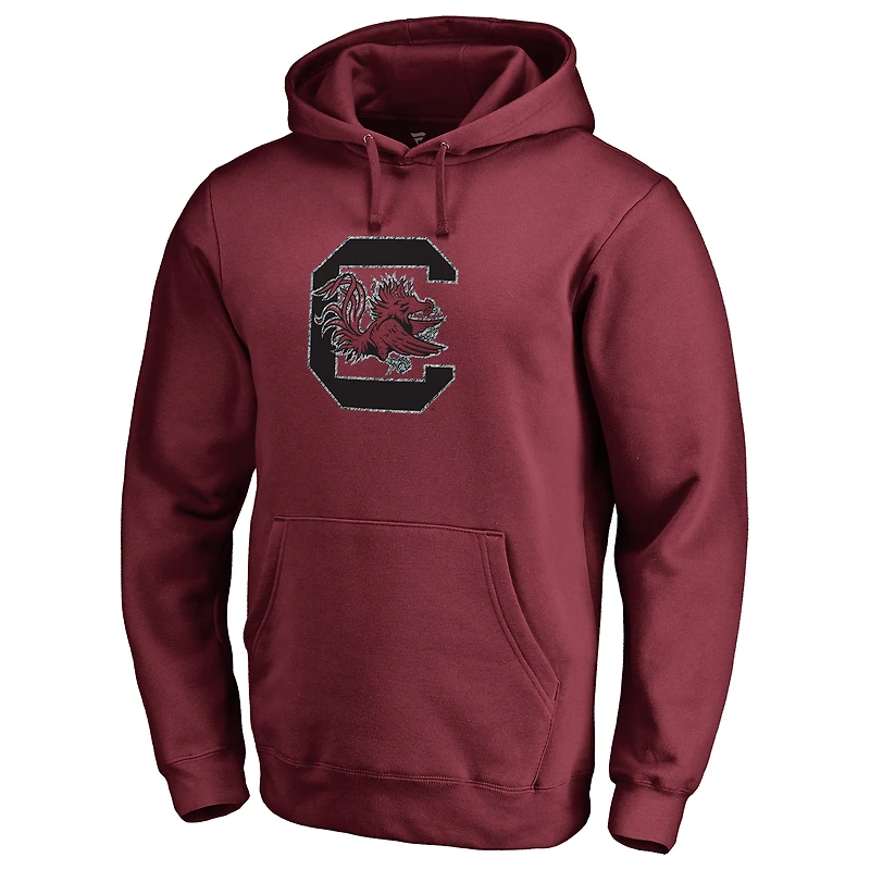 Men's Garnet South Carolina Gamecocks Static Logo Pullover Hoodie