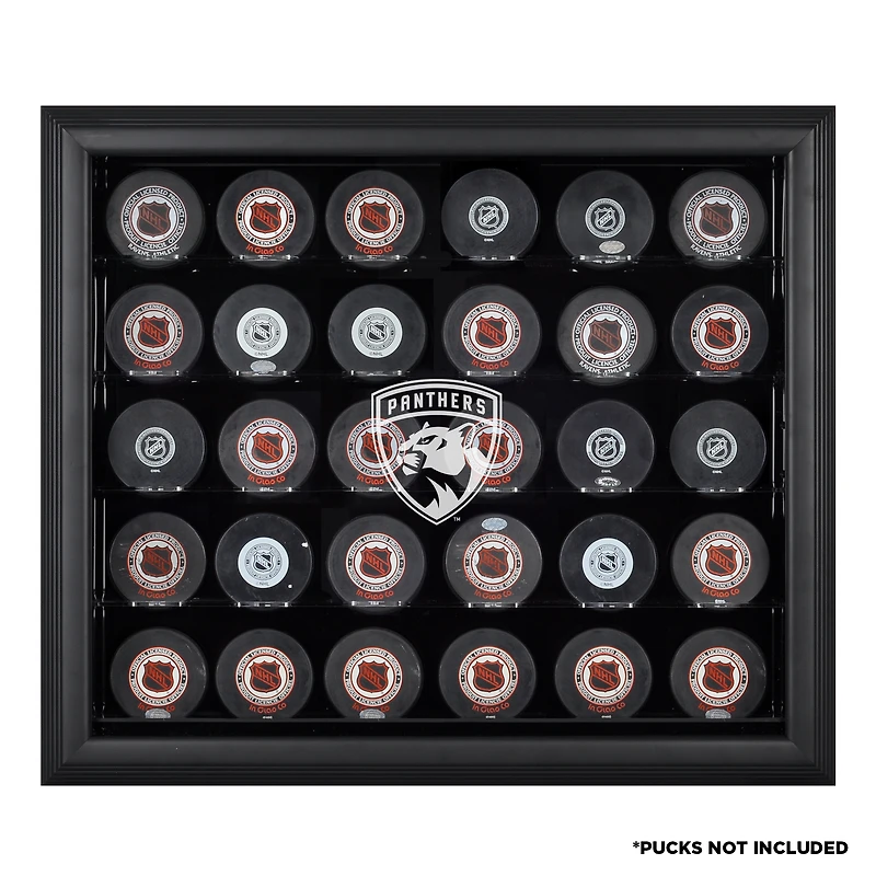 Florida Panthers 30-Puck Black Display Case