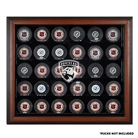 Florida Panthers 30-Puck Brown Display Case