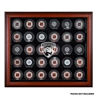 Florida Panthers 30-Puck Mahogany Display Case
