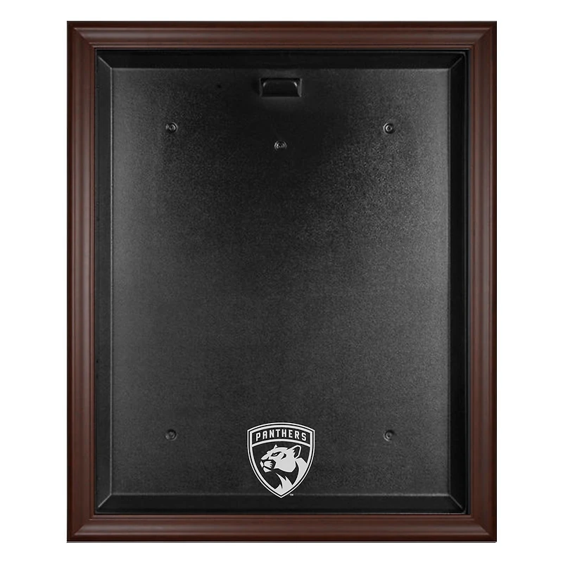 Florida Panthers Brown Framed Logo Jersey Display Case