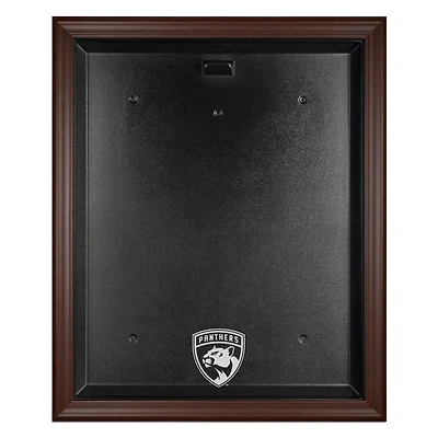Florida Panthers Brown Framed Logo Jersey Display Case
