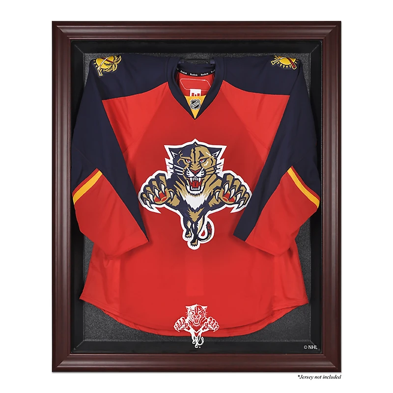 Florida Panthers (1993-2016) Mahogany Framed Logo Jersey Display Case
