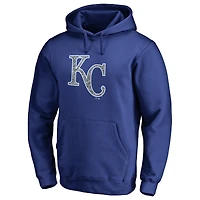 Men's Royal Kansas City Royals Static Logo Pullover Hoodie