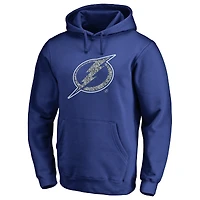 Men's Blue Tampa Bay Lightning Static Logo Pullover Hoodie