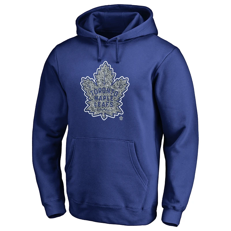 Men's Royal Toronto Maple Leafs Static Logo Pullover Hoodie